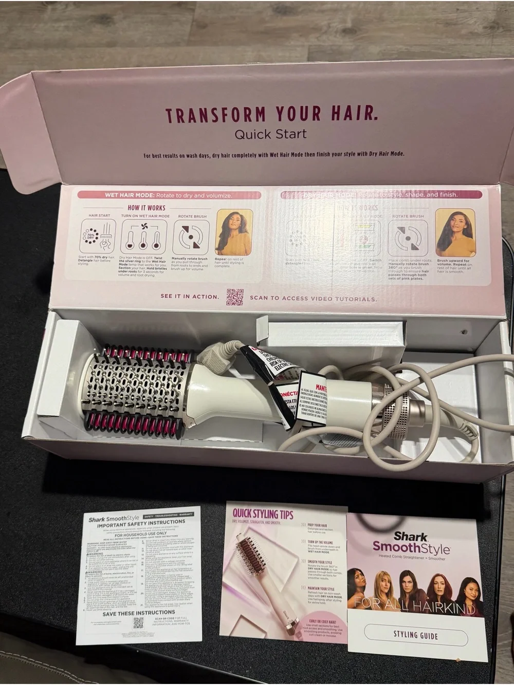 All Hair Heated Comb Styler - Plum